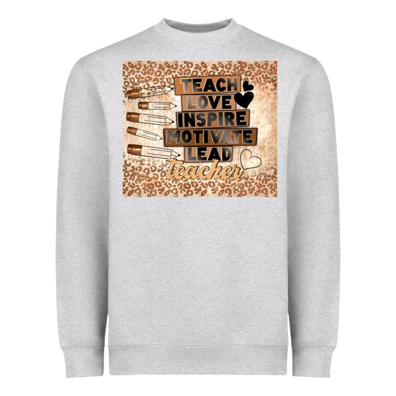 Black Teacher Heavyweight Sweatshirt by TumblerDesignByShophia | Teevron