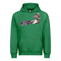 Emerald mexican free tailed bat Urban Hoodie - LillyAllenDesigns