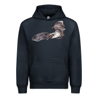 Navy mexican free tailed bat Urban Hoodie - LillyAllenDesigns