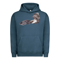 Pigment Midnight Navy mexican free tailed bat Urban Hoodie - LillyAllenDesigns