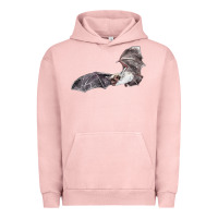 Pigment Salmon mexican free tailed bat Urban Hoodie - LillyAllenDesigns