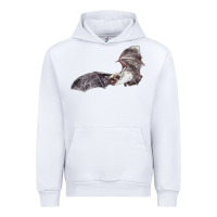 White mexican free tailed bat Urban Hoodie - LillyAllenDesigns