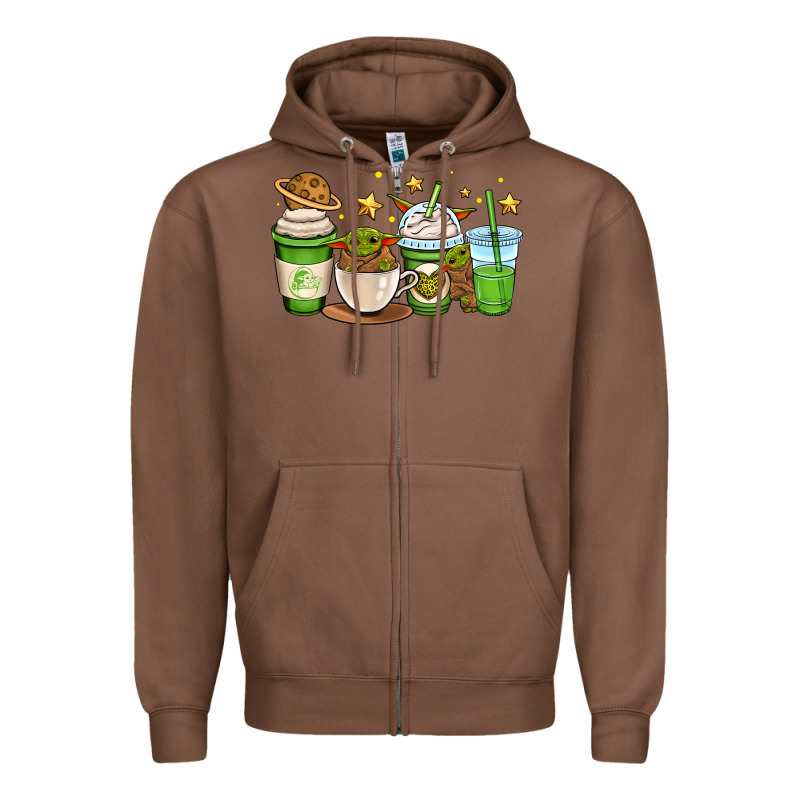 Fantastic Movie Character Coffee Cups Zipper Hoodie by OliviaCreatesArt | Teevron