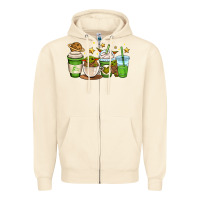 Sandshell fantastic movie character coffee cups Zipper Hoodie - OliviaCreatesArt