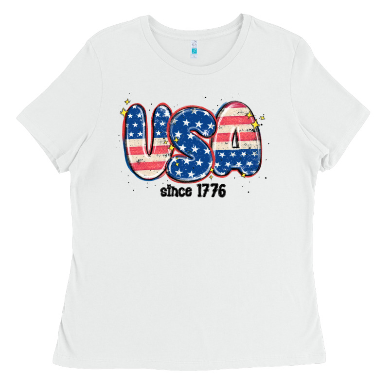 Usa Since 1776 Ladies Tee by MaliasSmallBusiness | Teevron