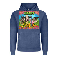 Vintage Denim Happy Easter Farm Animals 20oz skinny Vintage Hoodie - LillyAllenDesigns