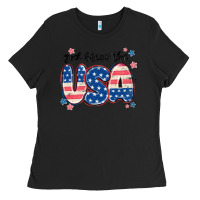 Black god bless america Ladies Tee - MaliasSmallBusiness
