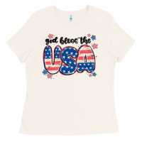 Bone god bless america Ladies Tee - MaliasSmallBusiness