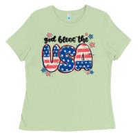Matcha god bless america Ladies Tee - MaliasSmallBusiness