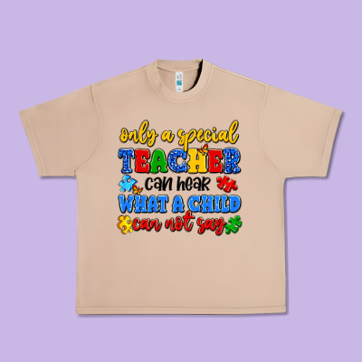 Only A Special Teacher Can Hear What A Child Can N Urban Heavy Tee Designed By Artiststas