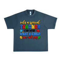 Midnight Navy only a special teacher can hear what a child can n Urban Heavy Tee - Artiststas