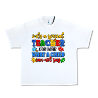 White only a special teacher can hear what a child can n Urban Heavy Tee - Artiststas