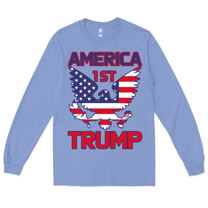 Trump America First Eagle Long Sleeve Tee by Bettercallsaul | Teevron