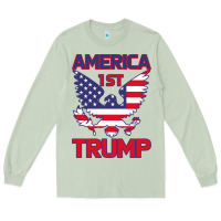 Matcha Trump America First Eagle Long Sleeve Tee - Bettercallsaul