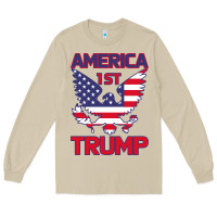Mushroom Trump America First Eagle Long Sleeve Tee - Bettercallsaul