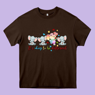 It's Okay To Be Different Heavy Core Tee Designed By Maliassmallbusiness