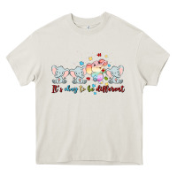 Cream it's okay to be different Heavy Core Tee - MaliasSmallBusiness