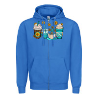 True Royal jesus coffee cups Zipper Hoodie - OliviaCreatesArt