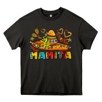 Asphalt mamita and sombrero with lime flowers Heavy Core Tee - AdoDesignShop