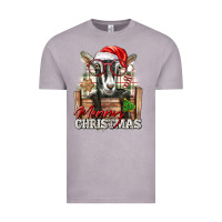 Vintage Zinc Merry Christmas Alpine Goat Vintage Tee - LillyAllenDesigns