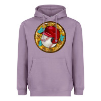 Lavender baseball with sunflower round earrings Heavyweight Hoodie - BundleAndBundleShop