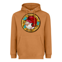 Meerkat baseball with sunflower round earrings Heavyweight Hoodie - BundleAndBundleShop