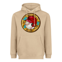 Mushroom baseball with sunflower round earrings Heavyweight Hoodie - BundleAndBundleShop