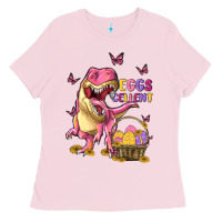 Bubblegum Pink eggs cellent Ladies Tee - MaliasSmallBusiness