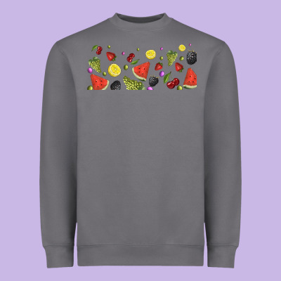 Summer Fruits Heavyweight Sweatshirt Designed By Tumblerdesignbyshophia