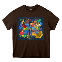 Chocolate Brown autism awareness Heavy Core Tee - MaliasSmallBusiness