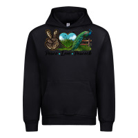 Peace Love Peacock Urban Hoodie | Teevron