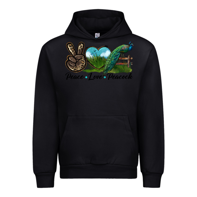 Peace Love Peacock Urban Hoodie by LillyAllenDesigns | Teevron