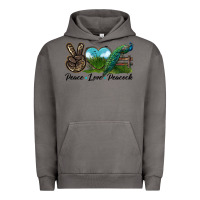Pigment Tornado Peace Love Peacock Urban Hoodie - LillyAllenDesigns
