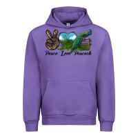 Tulip Peace Love Peacock Urban Hoodie - LillyAllenDesigns