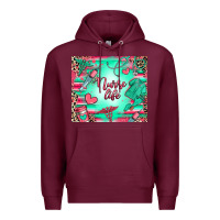 Burgundy nurse life Premium Hoodie - RanaPortraitStore