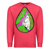 Cardinal halloween ghost teardrop Premium Sweatshirt - BundleAndBundleShop