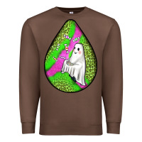 Chestnut halloween ghost teardrop Premium Sweatshirt - BundleAndBundleShop