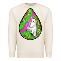 Sandshell halloween ghost teardrop Premium Sweatshirt - BundleAndBundleShop