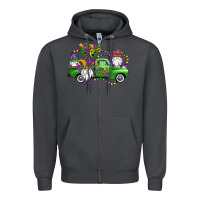 Smoke mardi gras gnomes truck Zipper Hoodie - OliviaCreatesArt