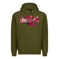 Army Green Valentine's Day mama Premium Hoodie - FaDigitalArtStudio