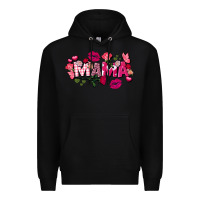 Black Valentine's Day mama Premium Hoodie - FaDigitalArtStudio