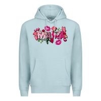 Blue Mist Valentine's Day mama Premium Hoodie - FaDigitalArtStudio