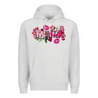 Dove Grey Valentine's Day mama Premium Hoodie - FaDigitalArtStudio