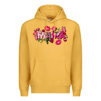 Mustard Valentine's Day mama Premium Hoodie - FaDigitalArtStudio