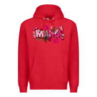 Red Valentine's Day mama Premium Hoodie - FaDigitalArtStudio