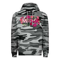 Slate Camo Valentine's Day mama Premium Hoodie - FaDigitalArtStudio