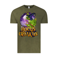 Vintage Olive Hocus Croakus Frog Vintage Tee - LillyAllenDesigns