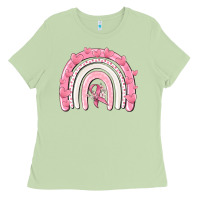 Matcha breast cancer  rainbow Ladies Tee - MaliasSmallBusiness
