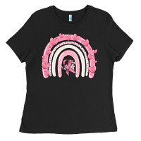 Breast Cancer  Rainbow Ladies Tee | Teevron
