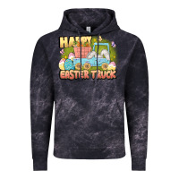 Cloud Black Happy Easter truck Vintage Hoodie - LillyAllenDesigns